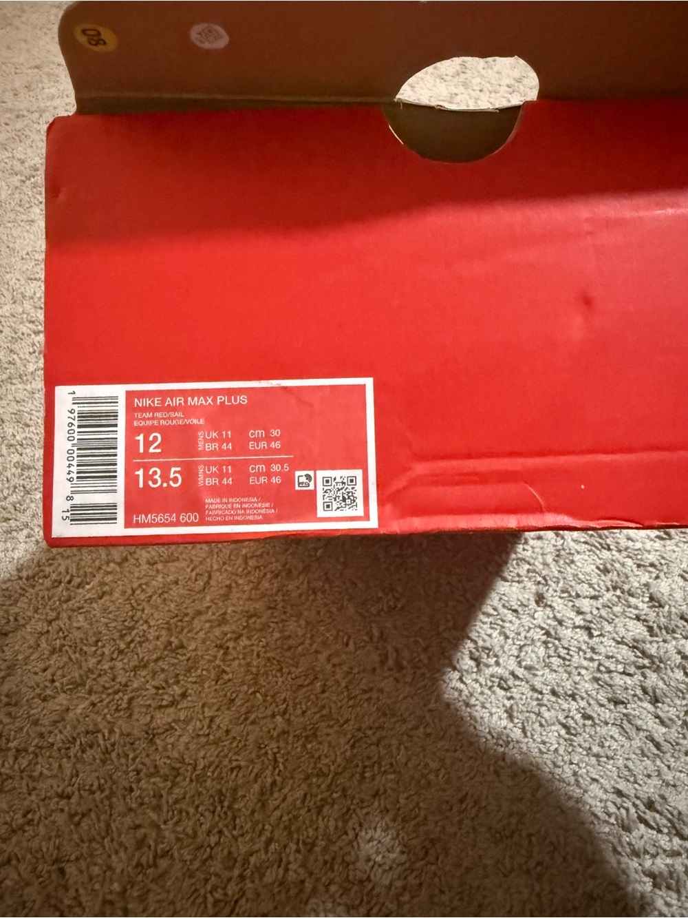 Nike Air Max Plus Team Red - Picture 7 of 7